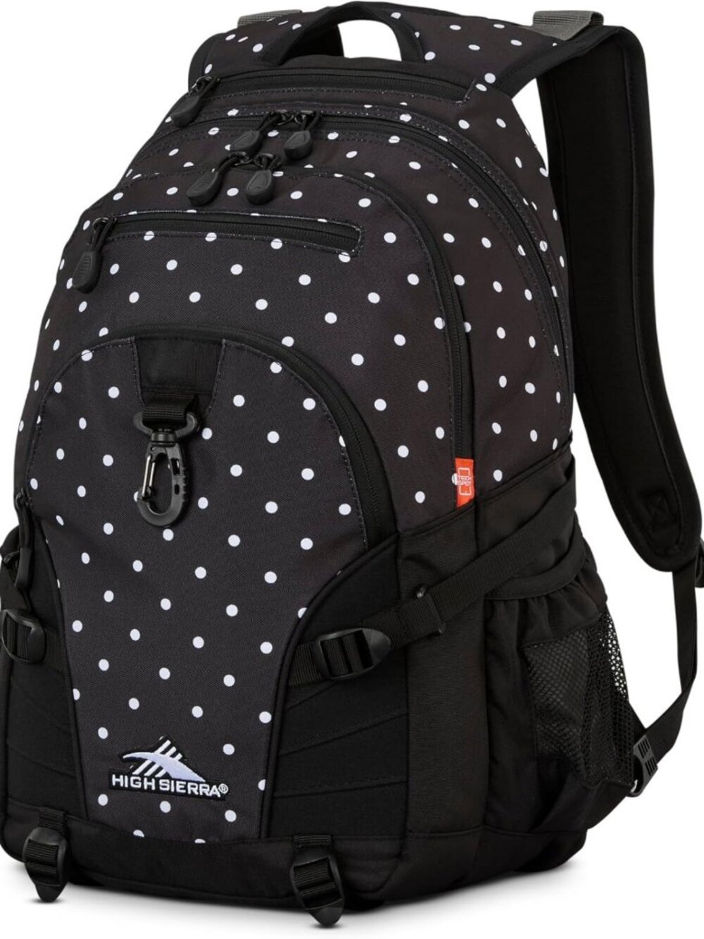 Versatile Polka Dot Backpack for Travel or Work | Tablet Sleeve, One Size